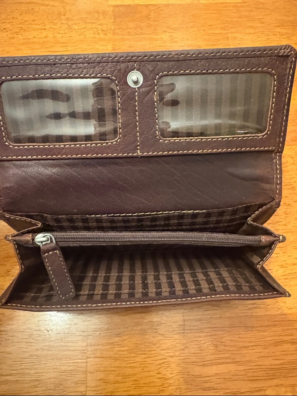Jack Georges Dark Brown Leather Clutch Wallet - Picture 5 of 5